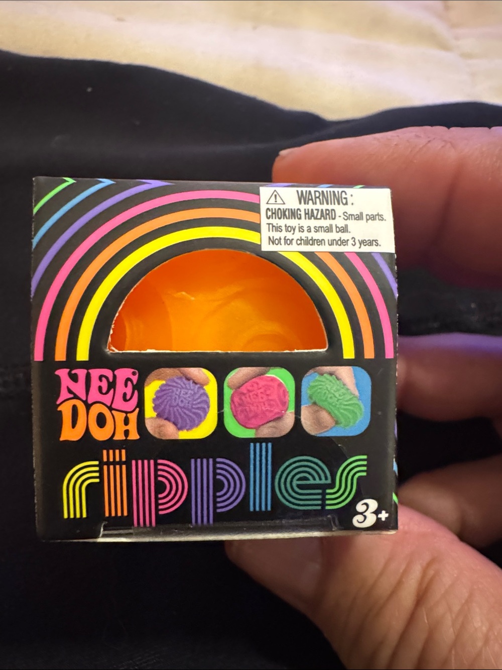 NeeDoh mini Ripples Stress Ball - Orange